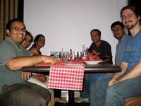Vijay, VJ's wife, Rajani, Mrinal, Ravi, Fefe