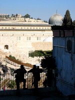 Wailing wall and Al Aqsa